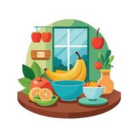 Realistic Fruits Illustration Concepts vector