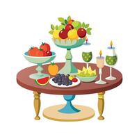 Realistic Fruits Illustration Concepts vector