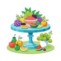 Realistic Fruits Illustration Concepts vector