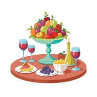 Realistic Fruits Illustration Concepts vector