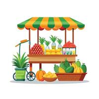 Realistic Fruits Illustration Concepts vector