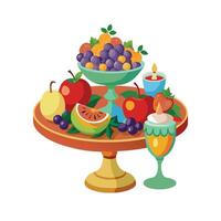 Realistic Fruits Illustration Concepts vector