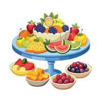 Realistic Fruits Illustration Concepts vector