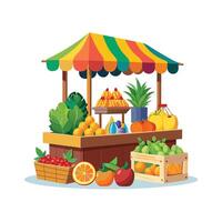 Realistic Fruits Illustration Concepts vector