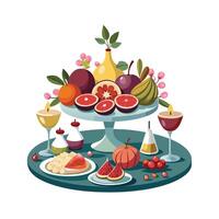 Realistic Fruits Illustration Concepts vector