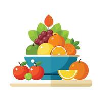 Realistic Fruits Illustration Concepts vector