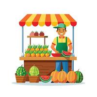 Realistic Fruits Illustration Concepts vector