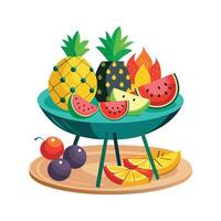 Realistic Fruits Illustration Concepts vector