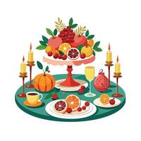 Realistic Fruits Illustration Concepts vector