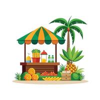Realistic Fruits Illustration Concepts vector