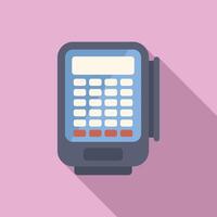 Dataphone is processing a payment using a credit card vector