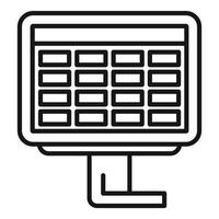 Electronic price tag displaying cost of goods vector