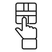 Businessman paying online using credit card on computer vector