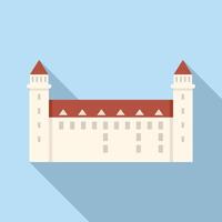 Medieval castle representing history, tourism and architecture vector