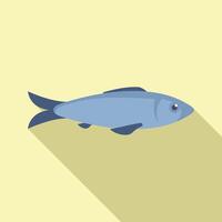 Atlantic herring fish swimming side view icon vector