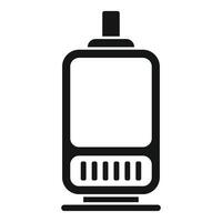 Electronic cigarette vaporizer device with heating element icon vector