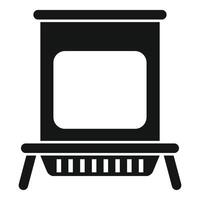 Modern convection oven with fan for baking and roasting vector