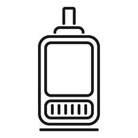 Electronic cigarette device for vaping using liquid icon vector