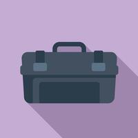 Closed empty toolbox is waiting for using by handyman vector