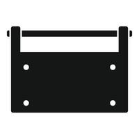 Blacksmith square metal part with handle for anvil work holding vector