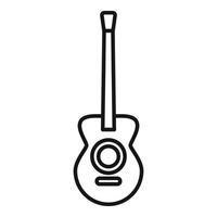 Acoustic guitar with strings showing classic design element vector