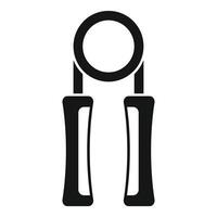 Hand grip exerciser with spring for forearm training icon vector