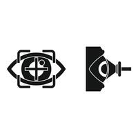 Eye recognition system scanning for identity and security vector