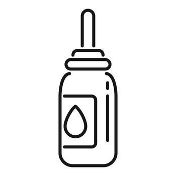 Nasal spray bottle icon representing nasal medical treatment vector