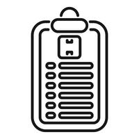 Medical record with patient data and cardiogram icon vector