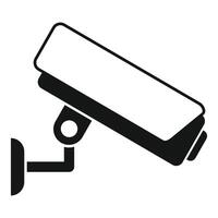 Security camera recording, cctv camera monitoring system on the wall vector