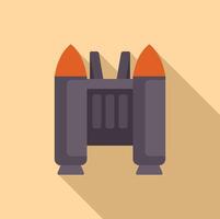 Jetpack with two turbines for personal flight in minimalist style vector