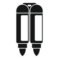 Double glue stick presenting a blank label for branding vector