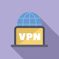 Vpn service concept, secure internet connection, internet security and privacy protection, data encryption vector