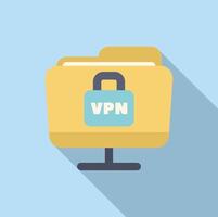 Secure folder sharing via vpn connection vector