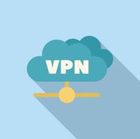 Virtual private network connecting to the server through cloud storage vector