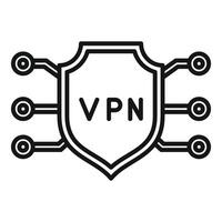 Network security system showing vpn connectivity vector