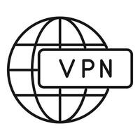 Global vpn network connecting worldwide providing online privacy and security vector