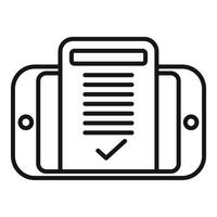 Smartphone displaying completed checklist for efficient task management vector