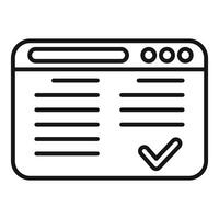 Web page being optimized for search engine result page vector