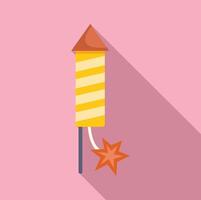 Firework rocket exploding with sparks flying for celebration vector
