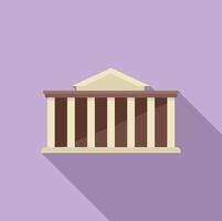 Parliament building showing classic architecture with columns vector