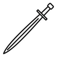 Line style icon representing a double edged sword vector