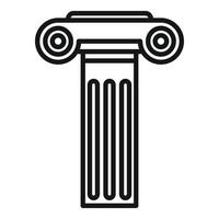 Antique column is representing classical architecture and history knowledge vector