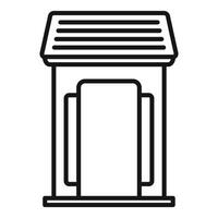 Transformer vault providing power distribution network infrastructure vector