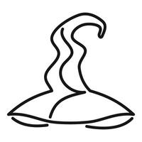 Big ocean wave forming a tube getting ready to crash line art drawing vector
