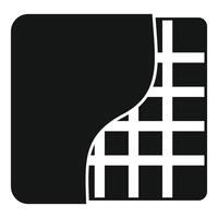 Black material showing grid structure icon vector