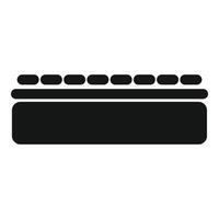 Orthopedic mattress layers showing memory foam for comfortable sleeping vector