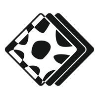 Black and white fabric swatches lying on top of each other vector