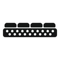Orthopedic mattress with memory foam for comfortable sleep vector