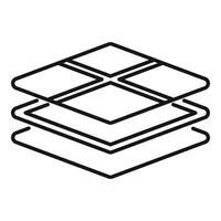 Floor tile layers showing different material options vector